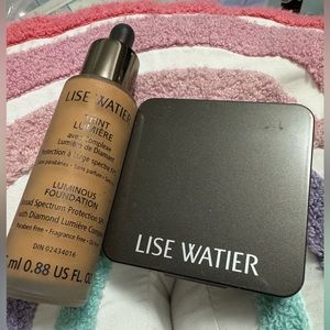Lise Watier Makeup Foundation Teint Lumiere & Mineral Compact Powder Bundle
